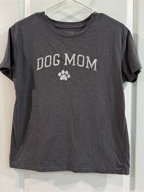 Modern Lux Dog Mom Tee - Charcoal